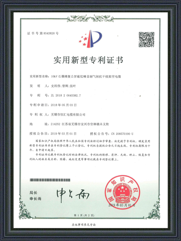 Giấy chứng nhận bằng sáng chế mẫu hữu ích